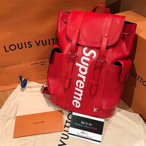 supreme louis vuitton backpack retail price|louis vuitton christopher backpack price.